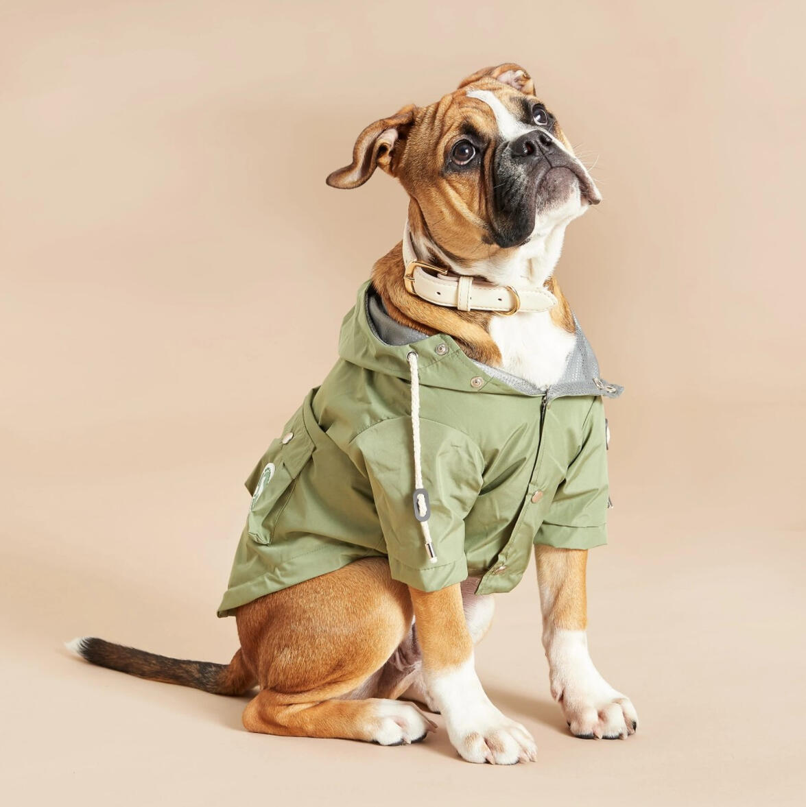 Barc London - Khaki Green Dog Raincoat