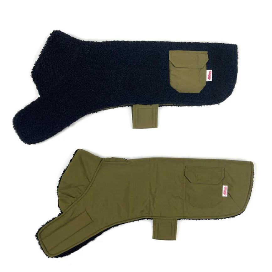 Milltown Brand - Dog reversible Teddy Fleece/Puffer Coat