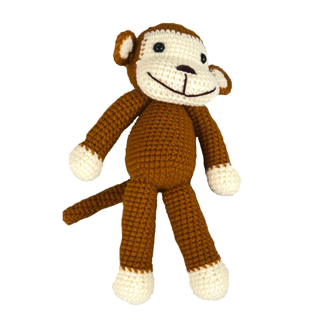 Love My Human Crochet Monkey