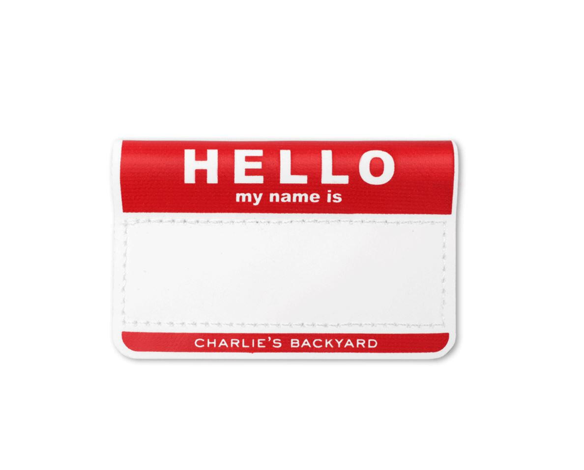Charlie's Backyard Nametag