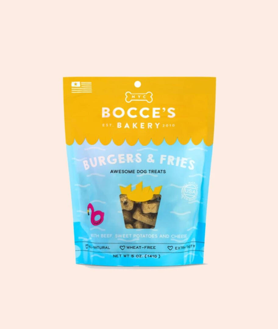 Bocce&#39;s Bakery Burgers and Fries Dog Treat