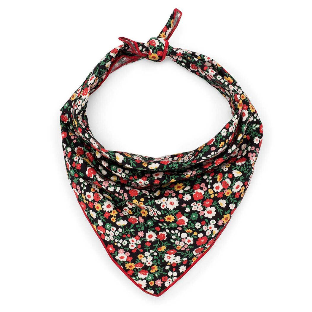 Love Thy Dog Dark Floral Dog Bandana